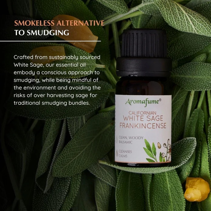 Aromafume - White Sage & Frankincense, Eterisk olja Aromaterapi
