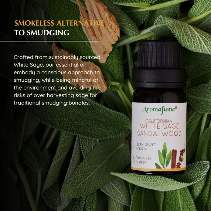 Aromafume - White Sage & Sandalwood, Eterisk olja Aromaterapi