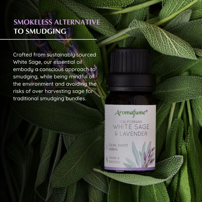 Aromafume - White Sage & Lavender, Eterisk olja Aromaterapi