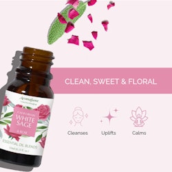 Aromafume - White Sage & Rose, Eterisk olja Aromaterapi