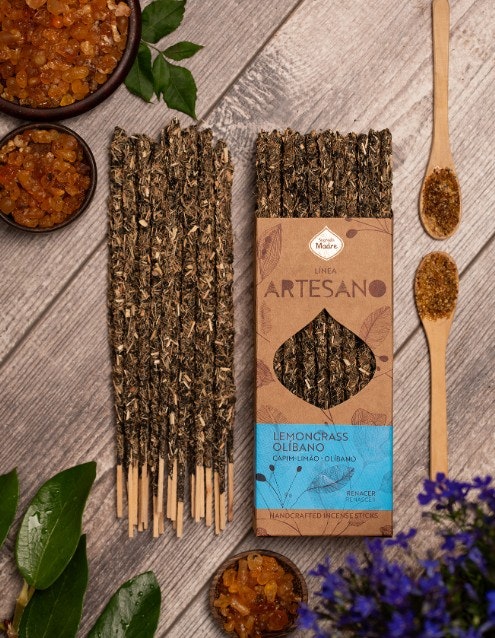 Sagrada Madre Artesano x 1 line - Lemongrass & Olibanum, rökelsepinne styckvis