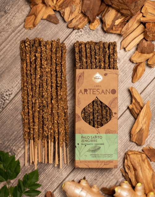 Sagrada Madre Artesano x 1 line - Palo Santo & Ingefära, rökelsepinne styckvis