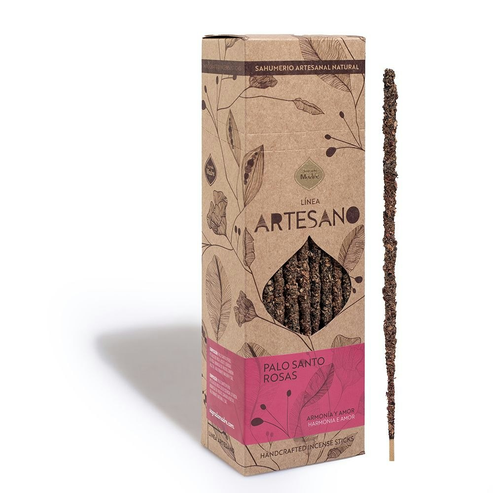 Sagrada Madre Artesano x 1 line - Palo Santo med Rosor, rökelsepinne styckvis