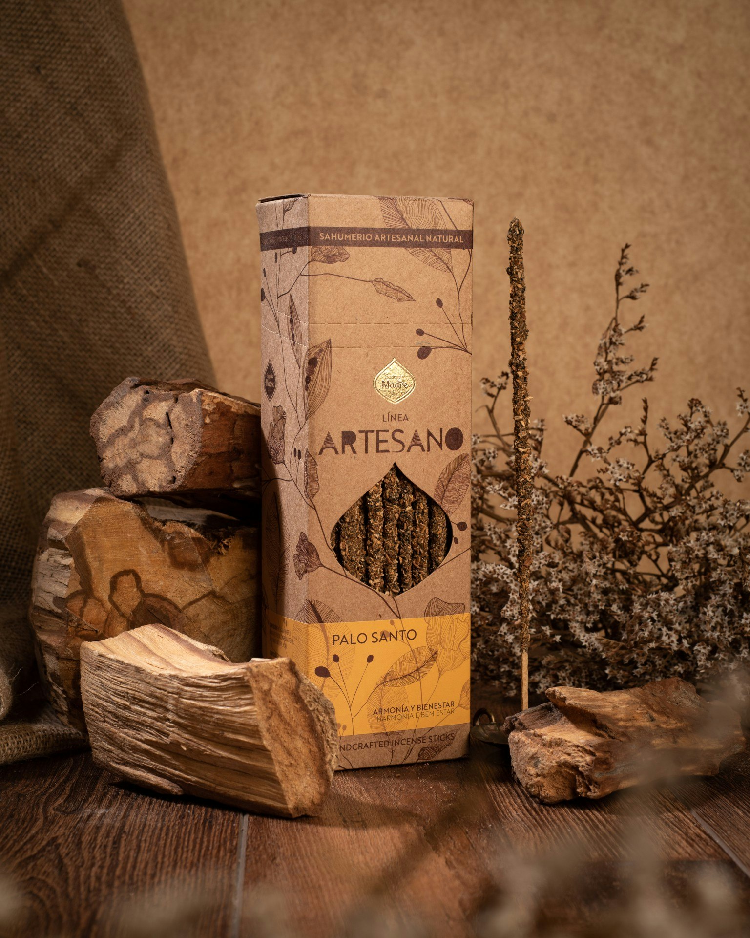 Sagrada Madre Artesano x 1 line - Palo Santo, rökelsepinne styckvis