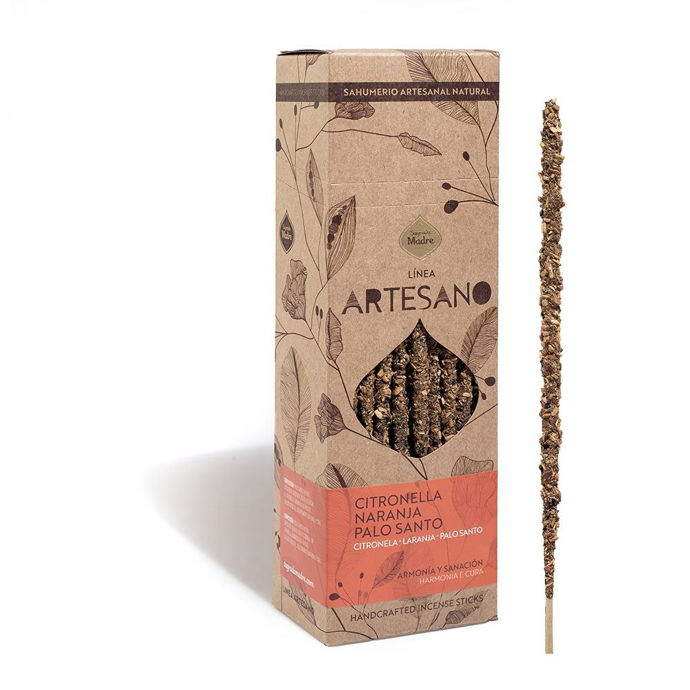 Sagrada Madre Artesano x 1 line - Citronella, Apelsin & Palo Santo, rökelsepinne styckvis