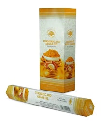 Green Tree - Turmeric and Argan Oil, hexa rökelsepinnar