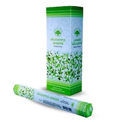 Green Tree - Delightful Jasmine, hexa rökelsepinnar