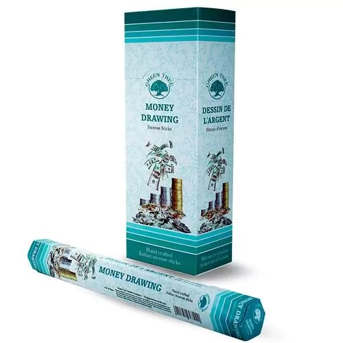 Green Tree - Money Drawing, hexa rökelsepinnar