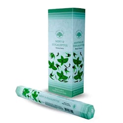 Green Tree - Mint & Eucalyptus, hexa rökelsepinnar