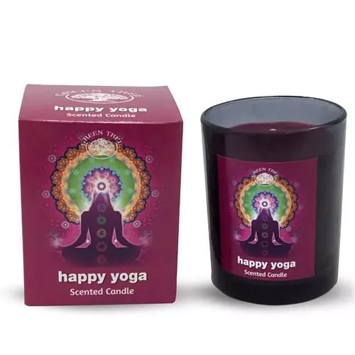 Green Tree - Happy Yoga, doftljus i glas 40h