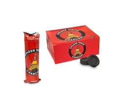 Golden Temple - Neutralt rökelsekol 33mm 10-pack