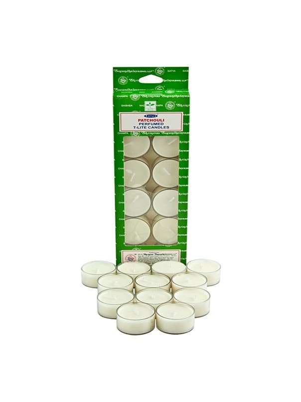 Satya - Patchouli, doftljus 12-pack 3h