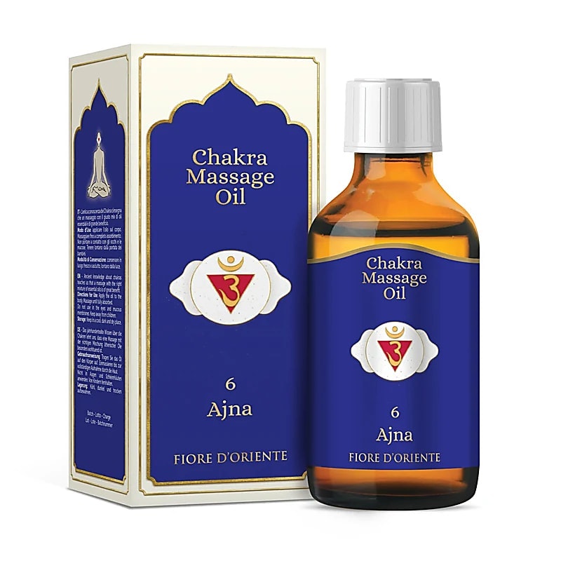 Fiore D'Oriente - Ajna Third Eye Chakra 6°, Massageolja