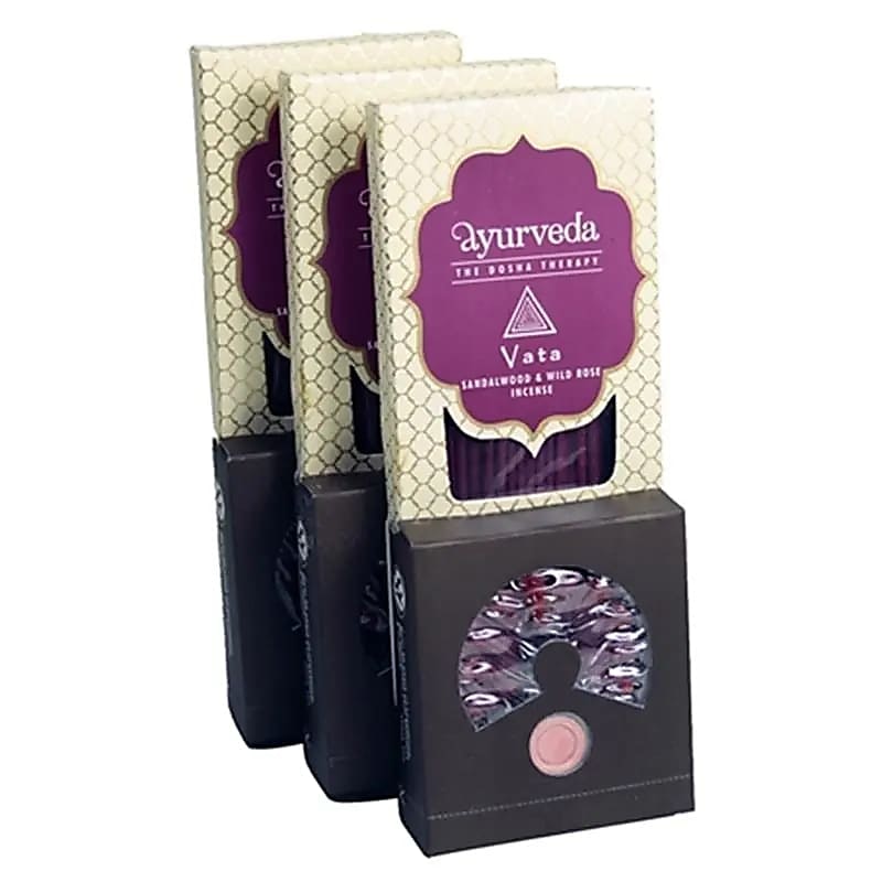 Song Of India - Ayurveda Sandalwood & Wild Rose (Vata) Presentförpackning, rökelsepinnar & koner
