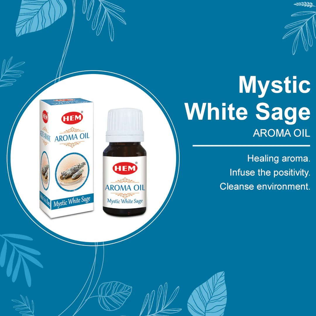 HEM - Mystic White Sage, Aromaolja Aromaterapi