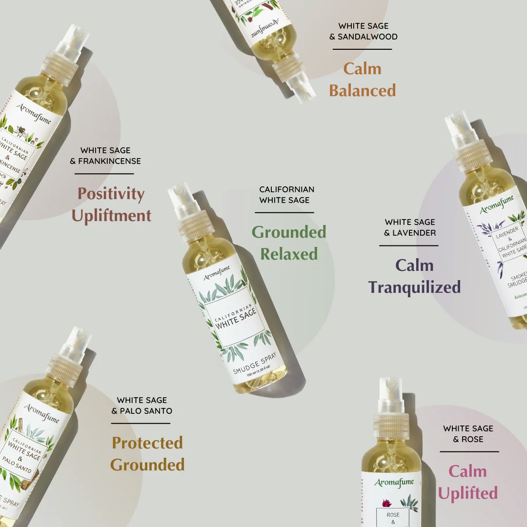 Aromafume - White Sage presentförpackning, Smudge Spray