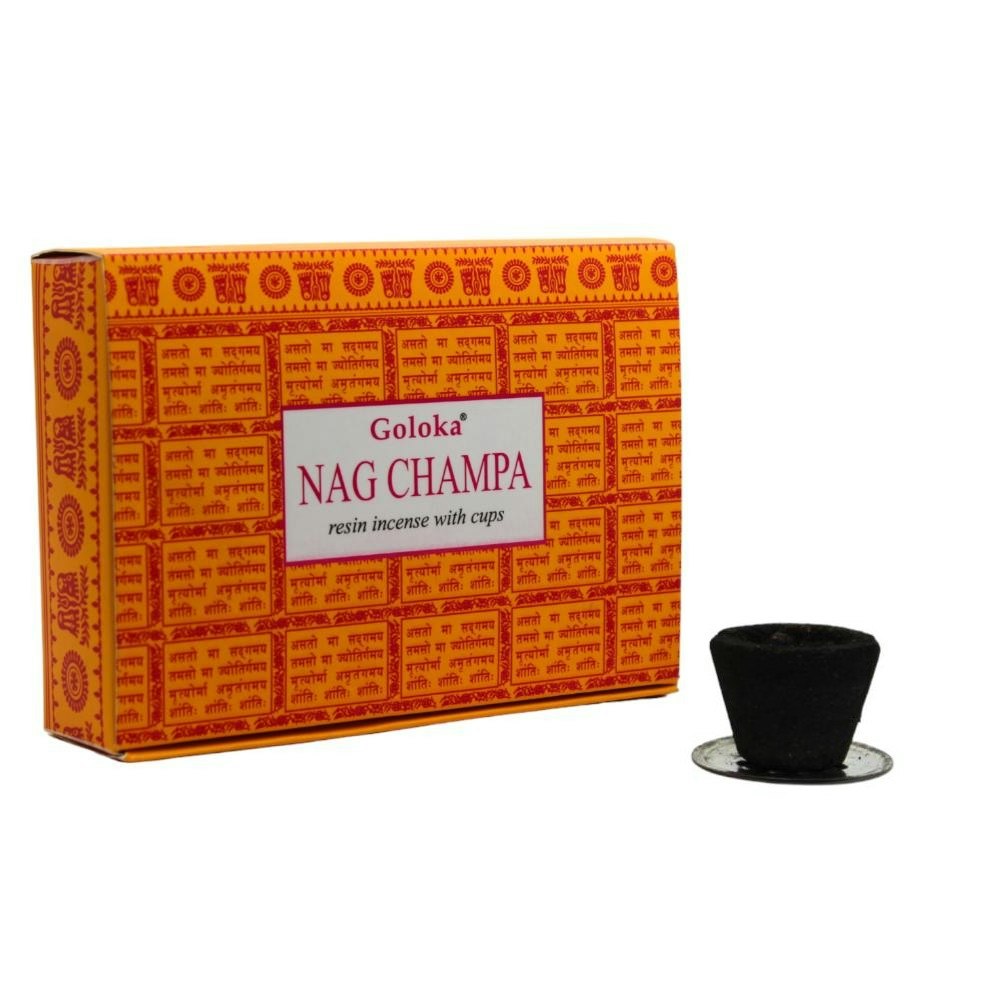GOLOKA - Nag Champa, smudge resin cups
