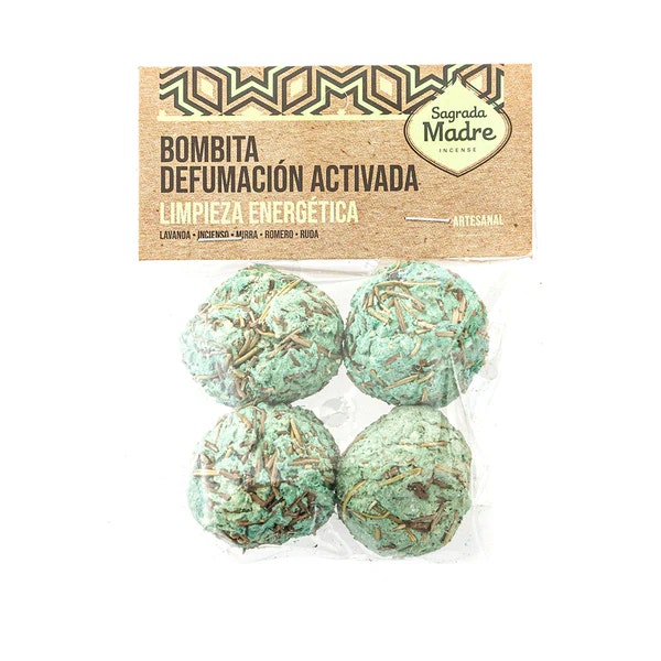 Sagrada Madre - Bombitas, Energy Cleansing rökelsebollar 4-pack (påse)