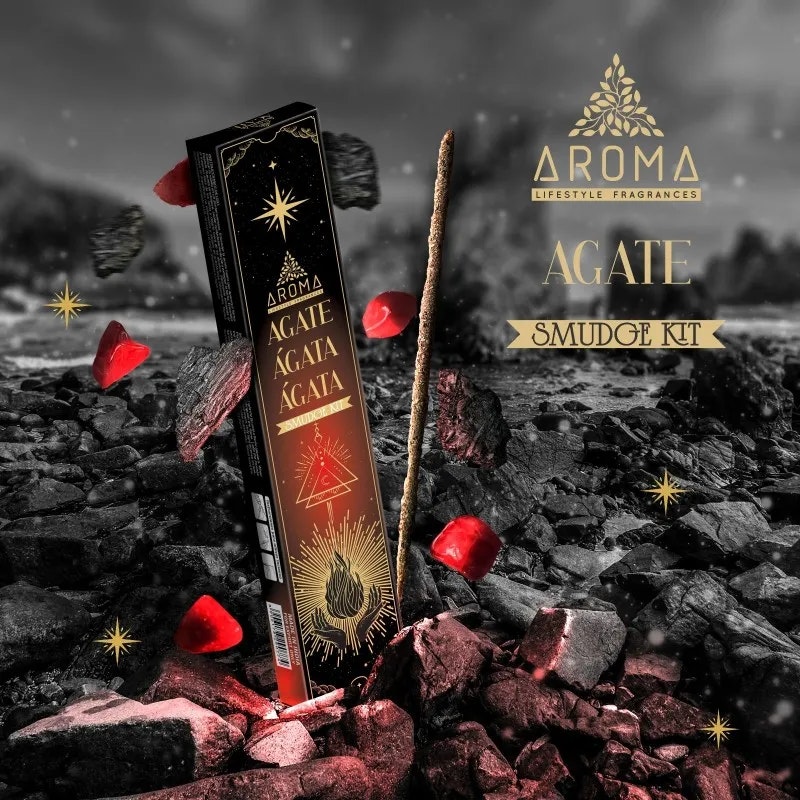 Aroma - Crystal Scents Agat, rökelsepinnar