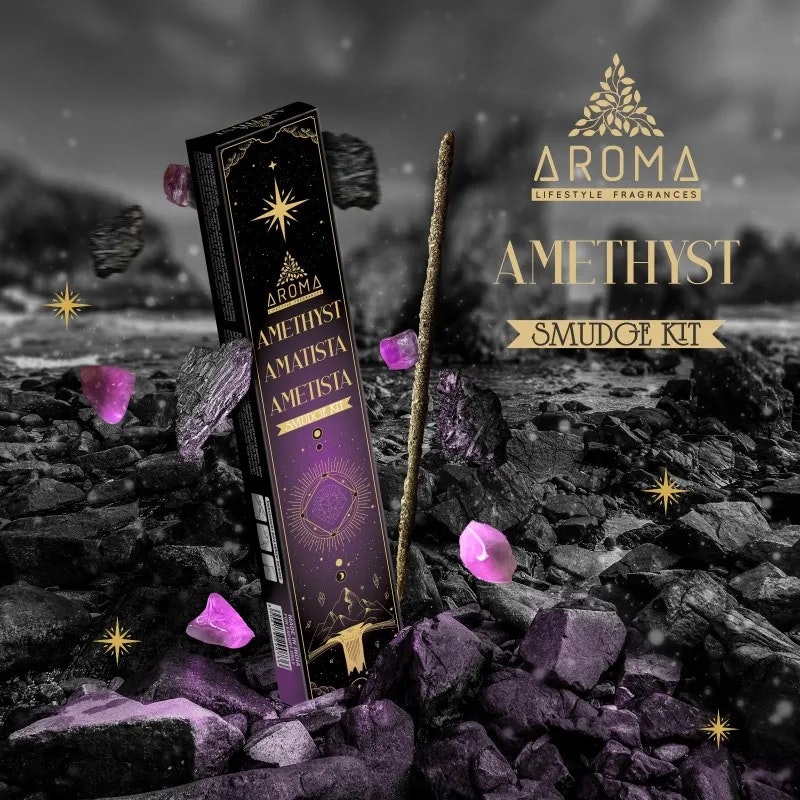 Aroma - Crystal Scents Ametist, rökelsepinnar