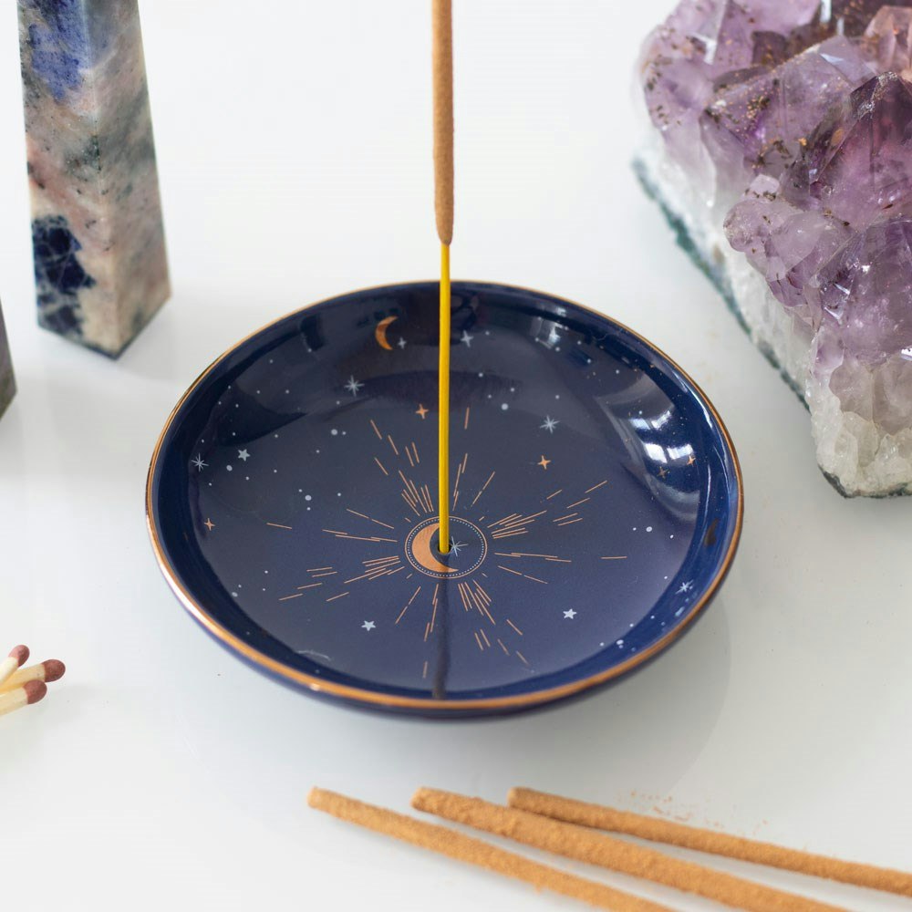 Rökelsehållare i keramik Moon & Stars
