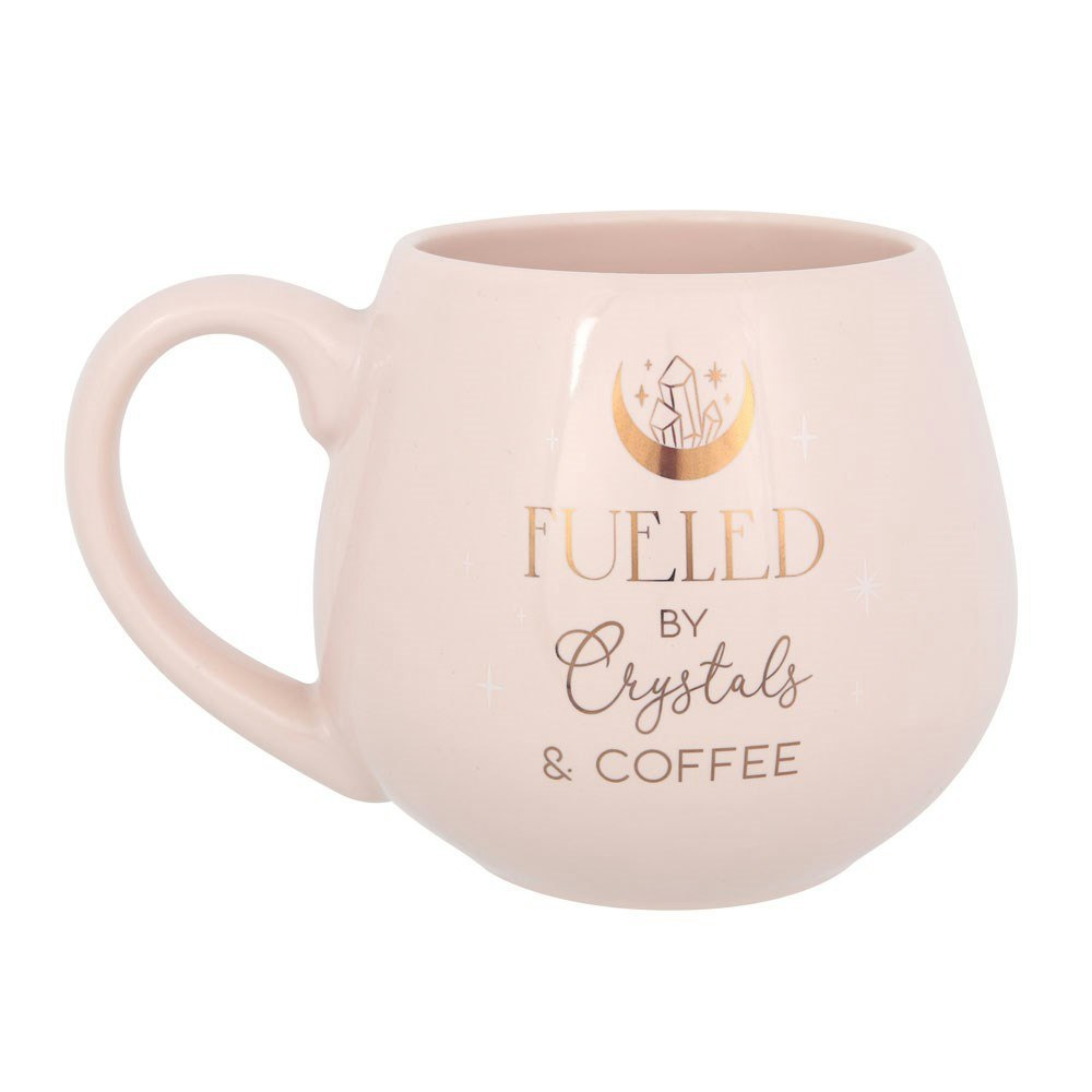 Mugg, Fueled by Crystals and Coffee rosa
