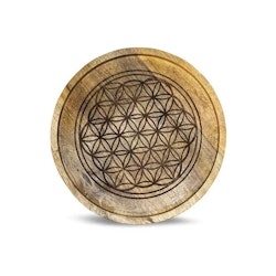 Stor bricka för kristallgrid (kristallnät), Flower Of Life