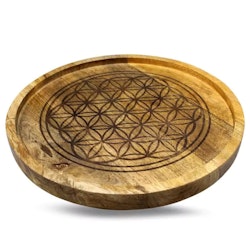 Stor bricka för kristallgrid (kristallnät), Flower Of Life