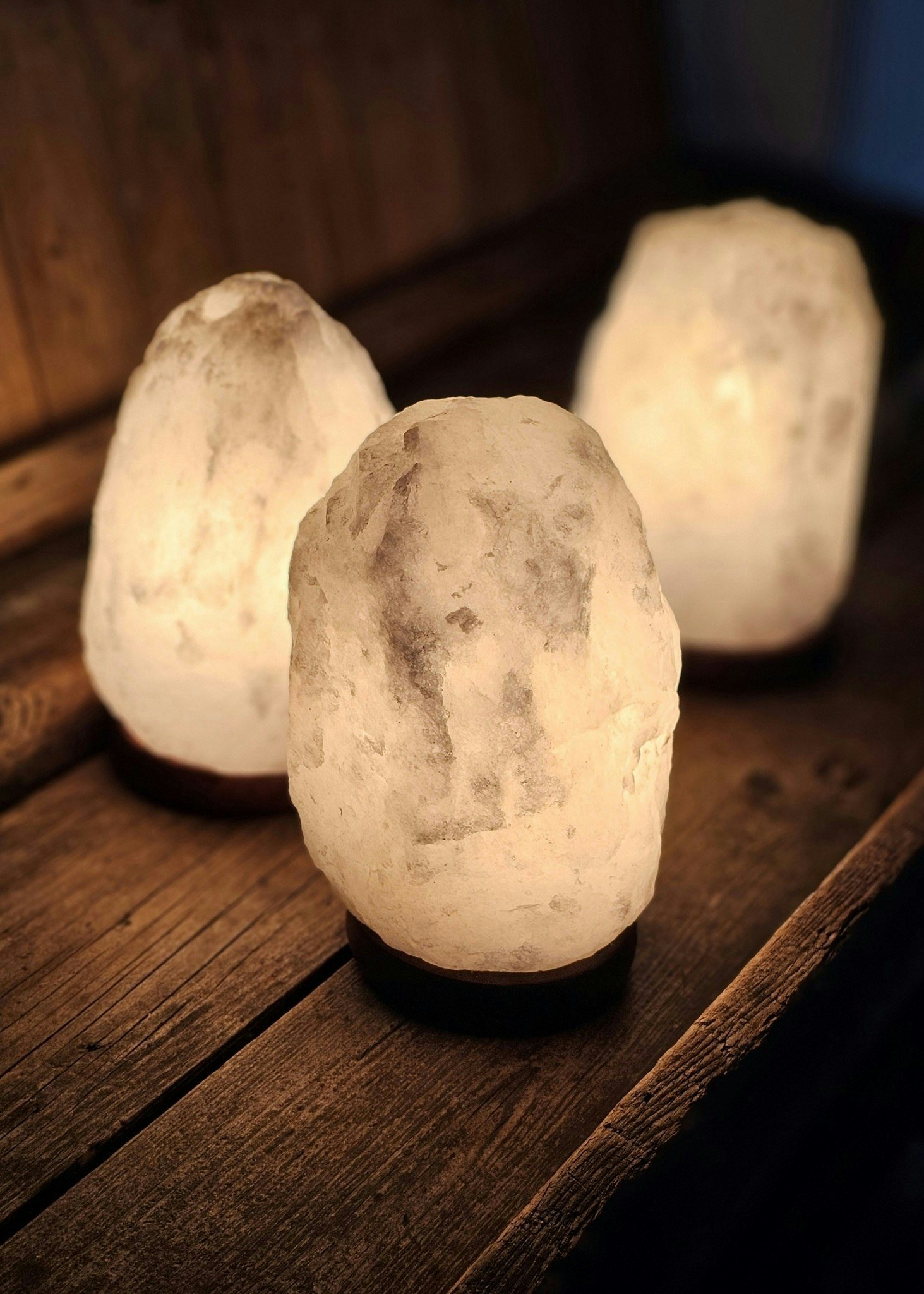 Himalaya Saltkristall, lampa vit -60% **B-kvalité** GULA inslag! + ev skada/annat