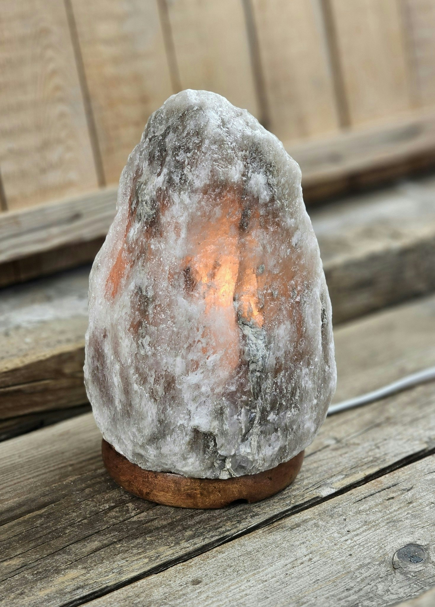 Himalaya Saltkristall, lampa svart -50% **B-kvalité** skada/annat