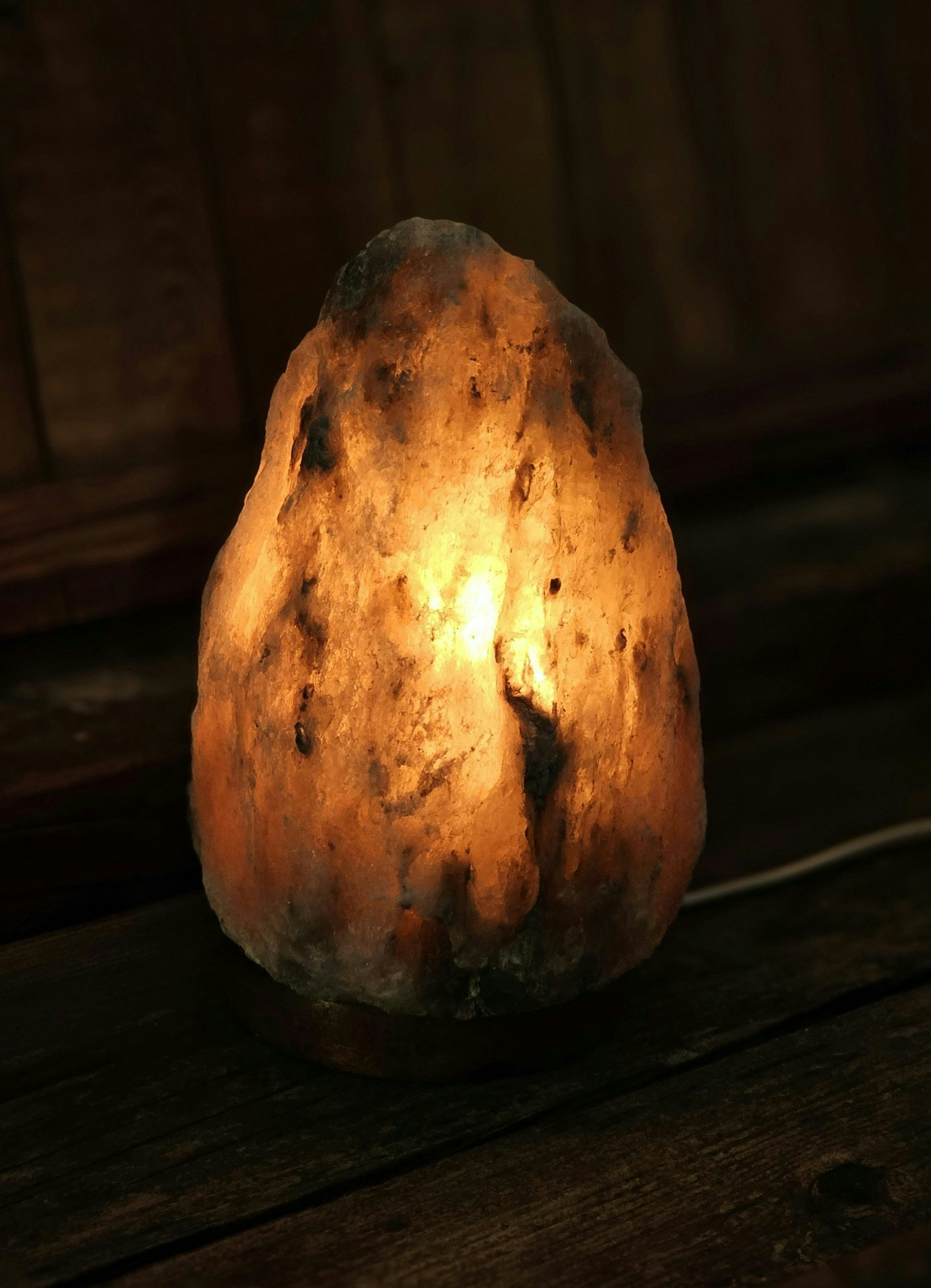 Himalaya Saltkristall, lampa svart -50% **B-kvalité** skada/annat