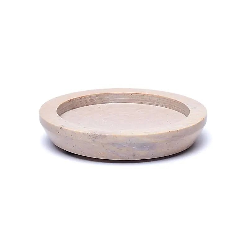 Fat i täljsten, rund beige