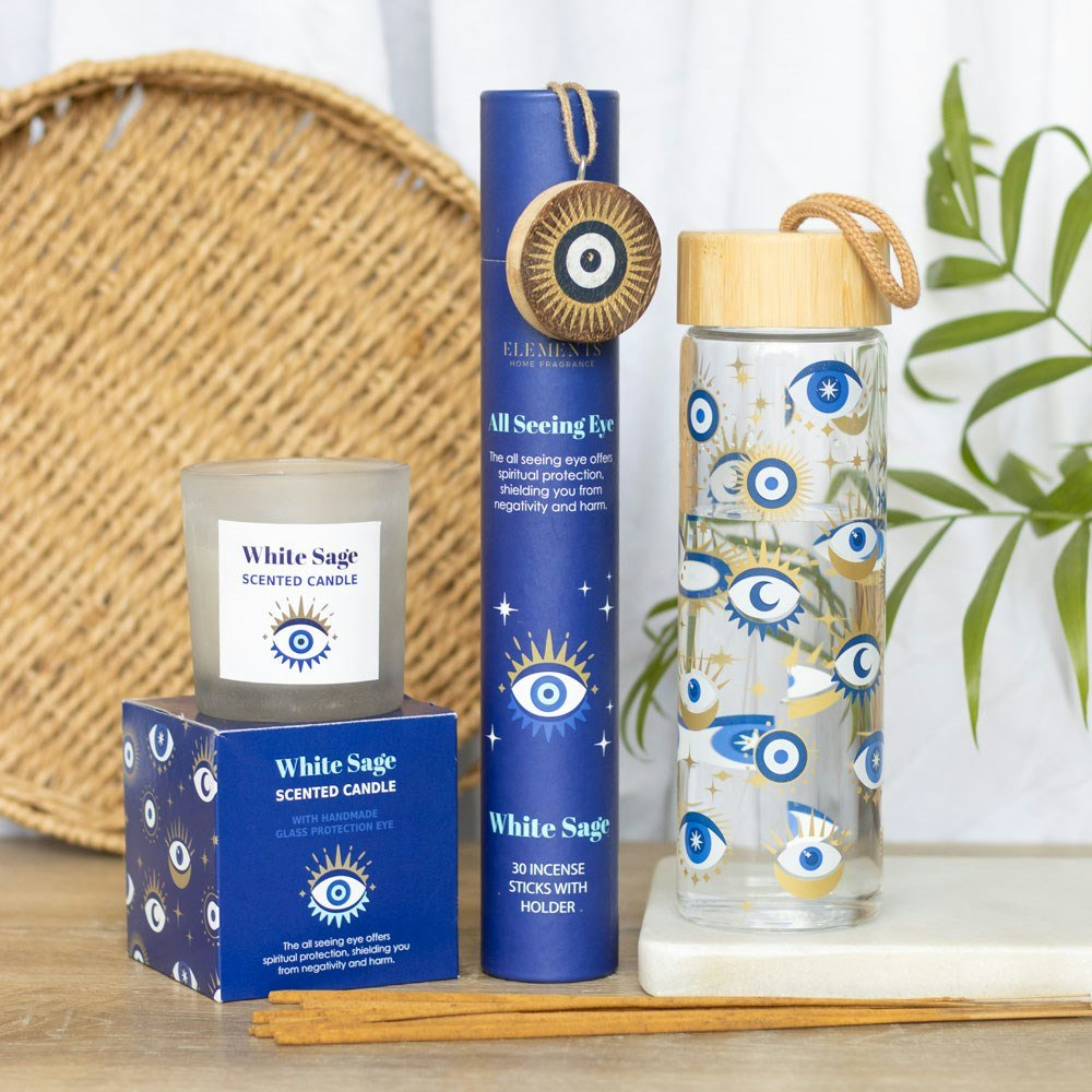 Elements - Magical Eye White Sage, doftljus med Sodalit 25h