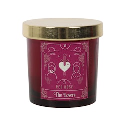 Tarot The Lovers - Red Rose, doftljus 25h