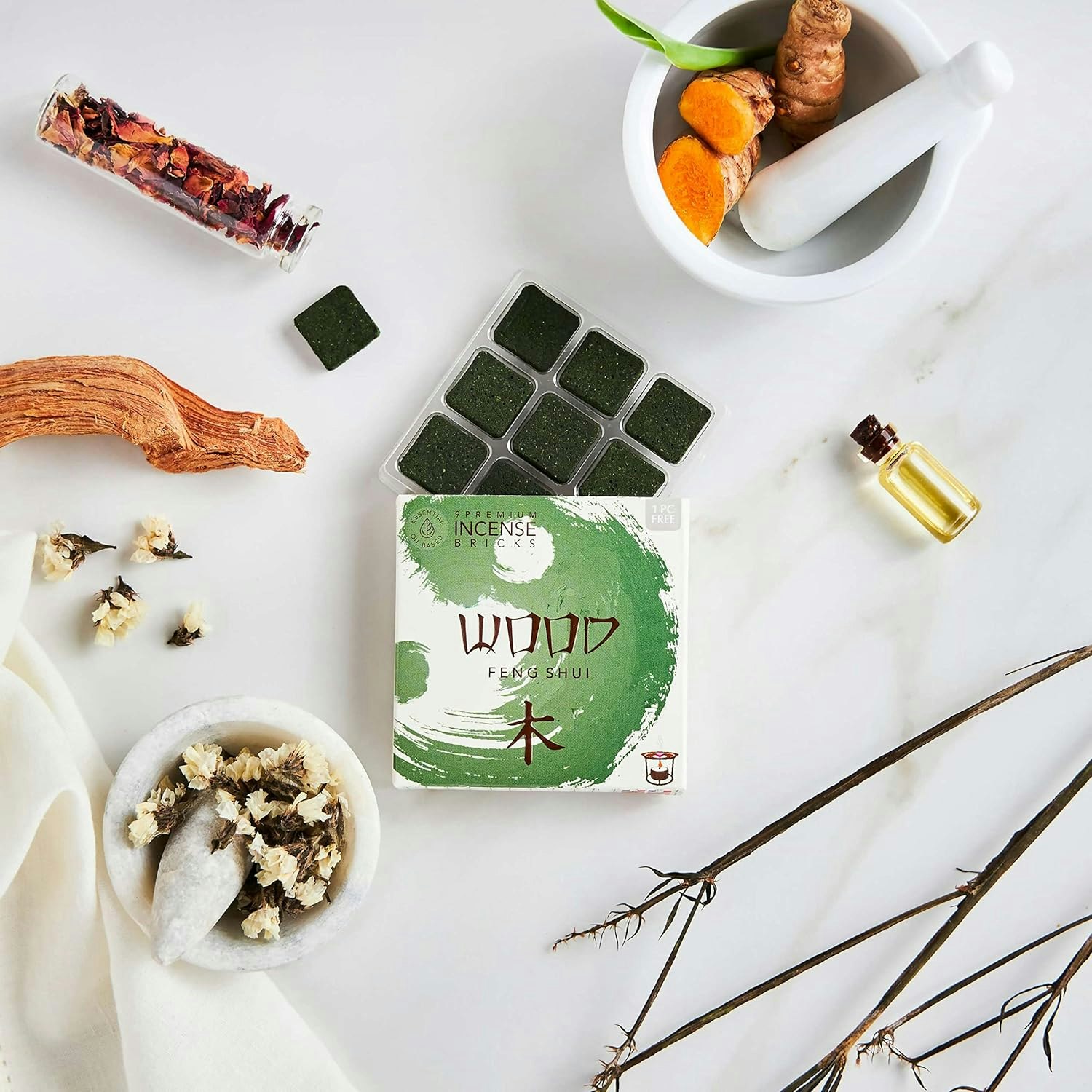 Aromafume - Feng shui Wood, rökelsebrickor