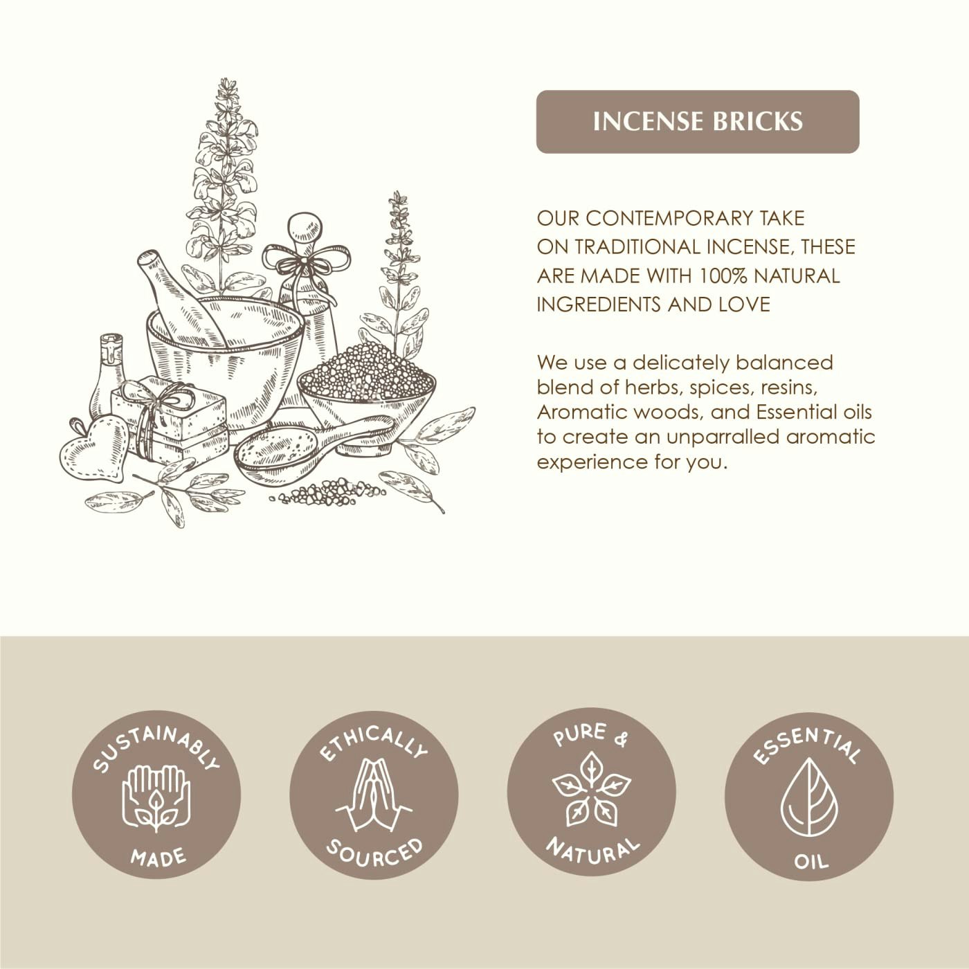 Aromafume - Feng shui Wood, rökelsebrickor