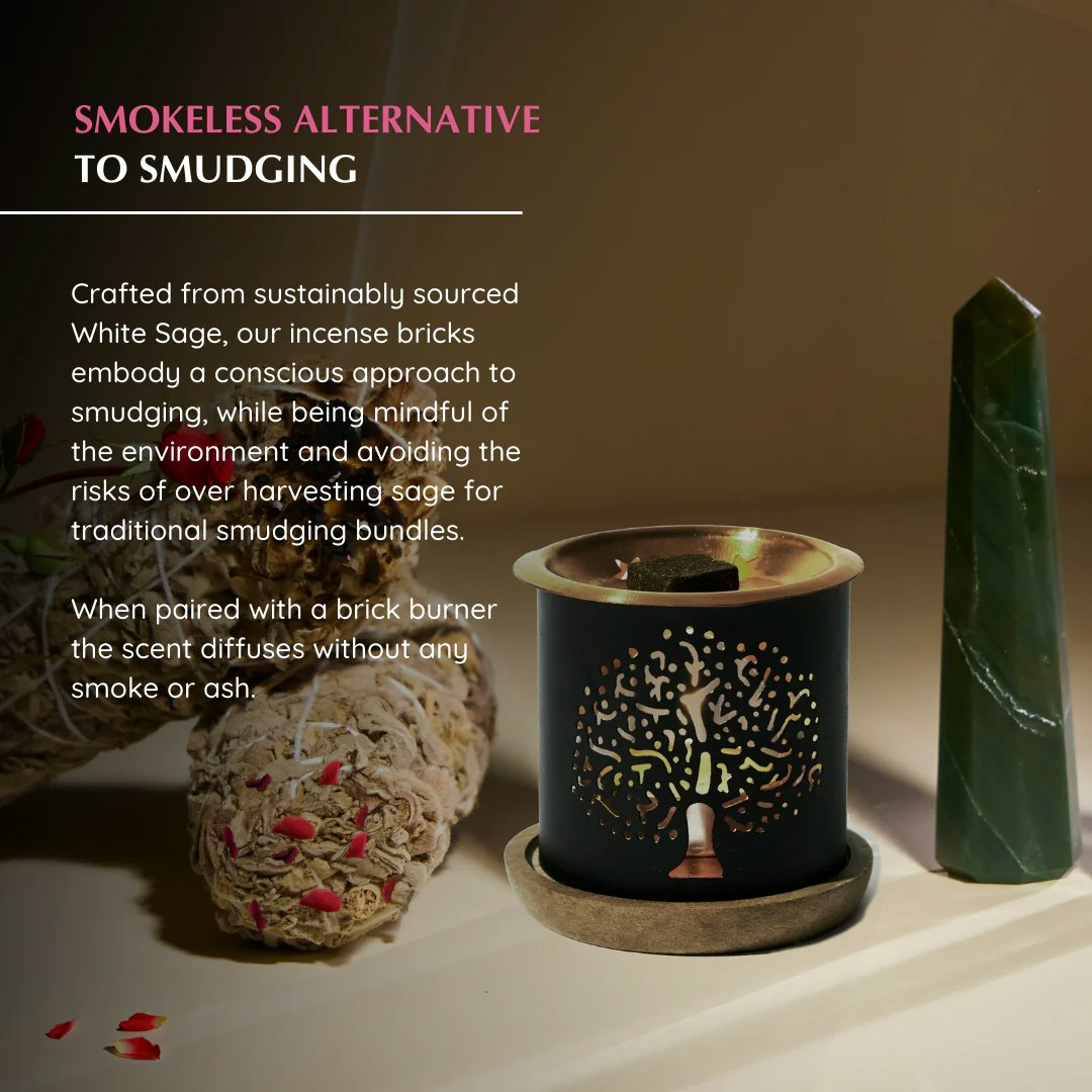 Aromafume - White Sage & Rose, rökelsebrickor