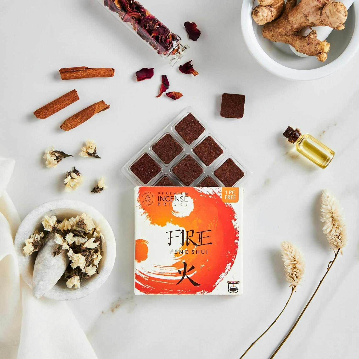 Aromafume - Feng shui Fire, rökelsebrickor