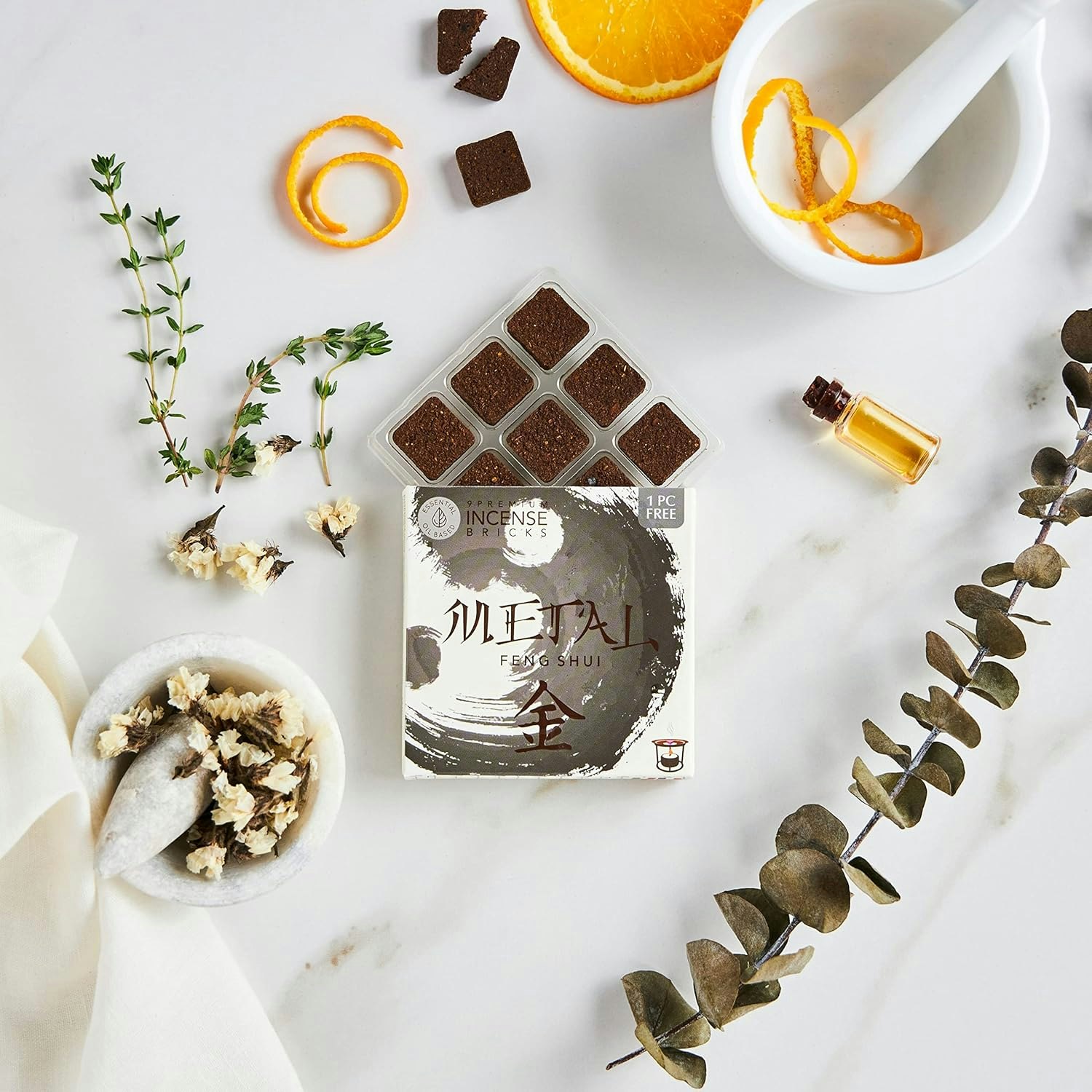Aromafume - Feng shui Metal, rökelsebrickor