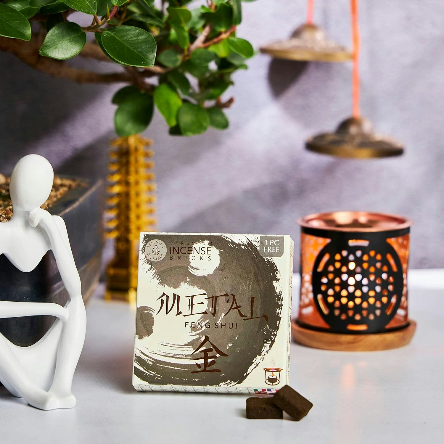 Aromafume - Feng shui Metal, rökelsebrickor