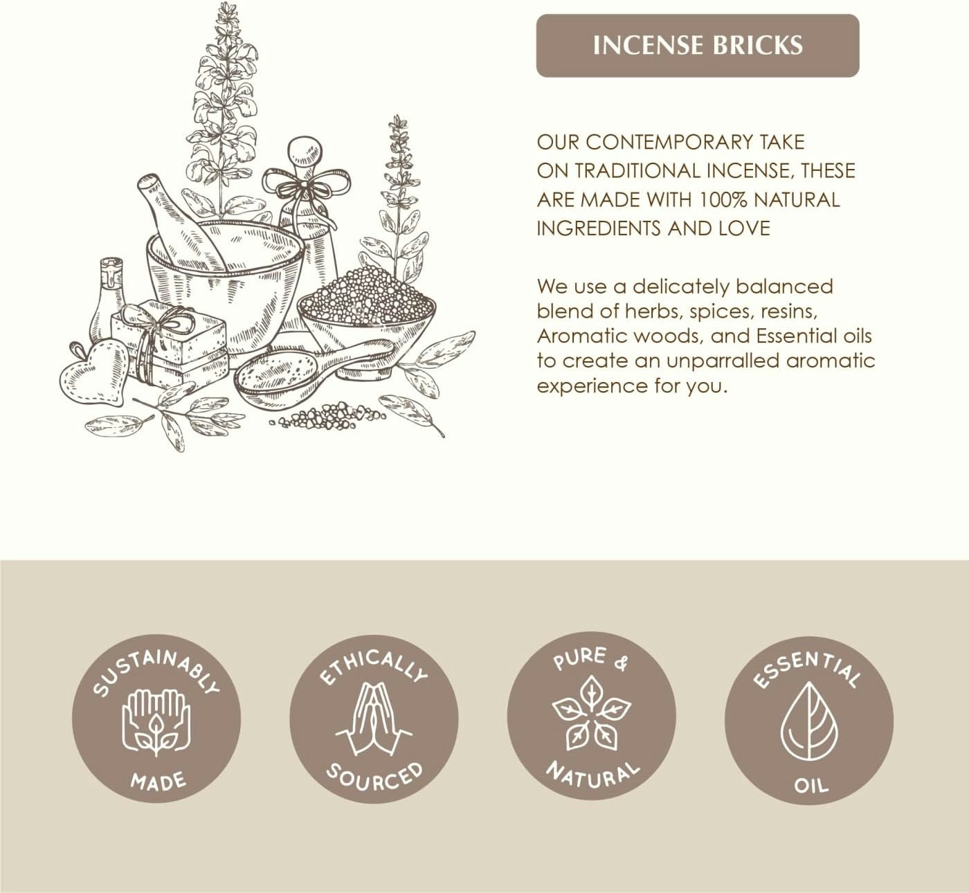 Aromafume - Feng shui Metal, rökelsebrickor
