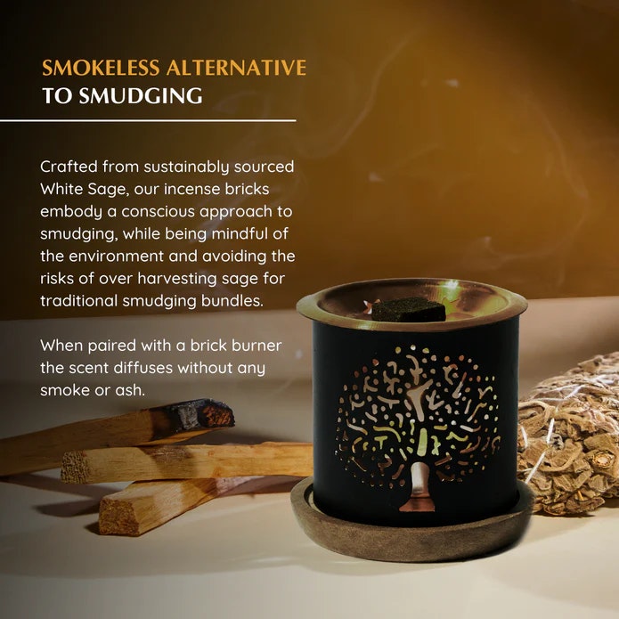Aromafume - White Sage & Sandalwood, rökelsebrickor