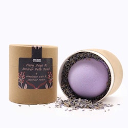 Ancient Wisdom - Muskatellsalvia & Juniper, Badbomb, badsalt & blomblad kit