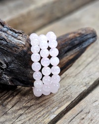Rosa Kalcit (Manganokalcit), armband 10mm runda pärlor