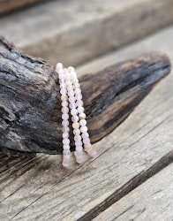 Blomsteragat, armband 4mm runda pärlor