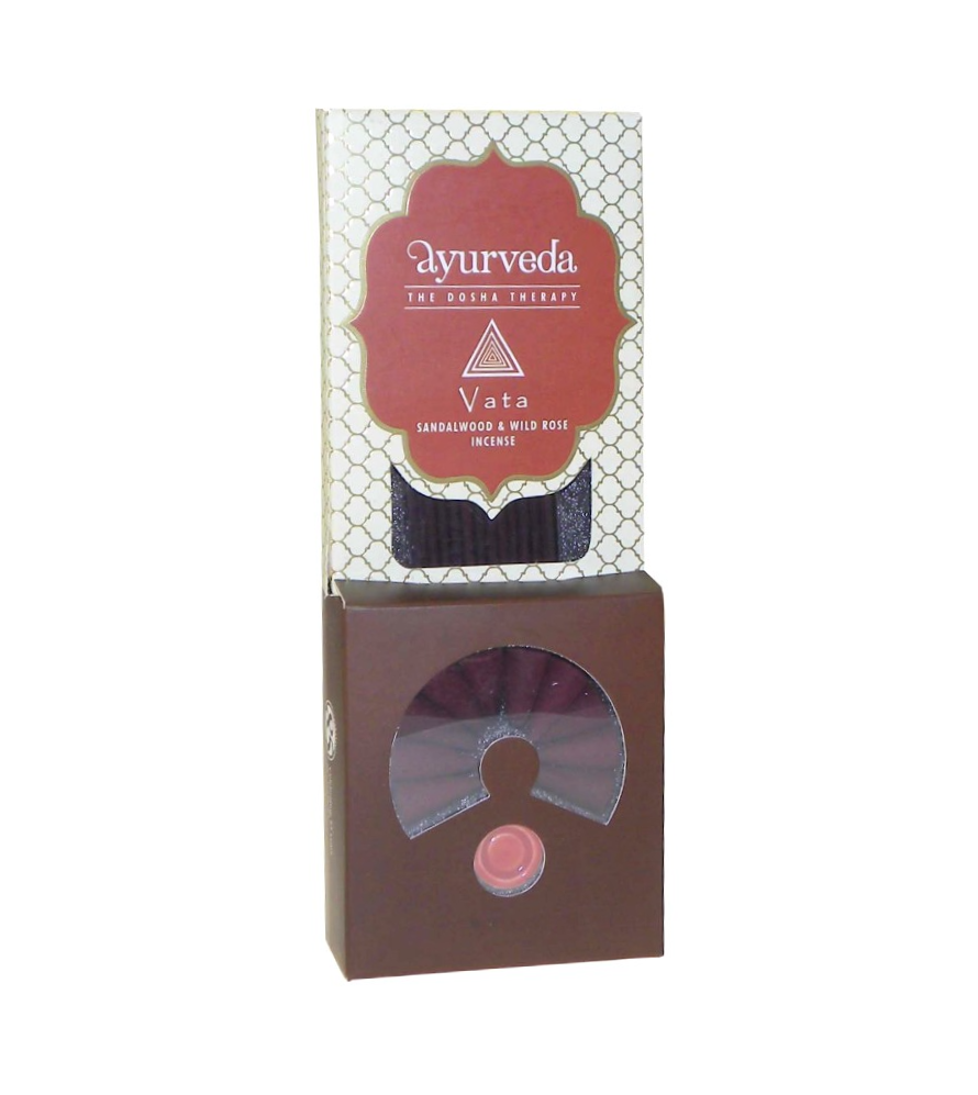 Song Of India - Ayurveda Sandalwood & Wild Rose (Vata) Presentförpackning, rökelsepinnar & koner
