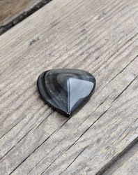 Silver Sheen Obsidian hjärta #4