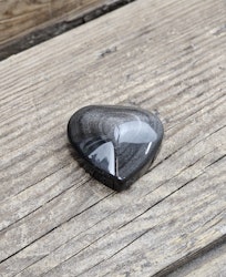 Silver Sheen Obsidian hjärta #5