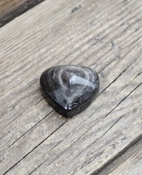 Silver Sheen Obsidian hjärta #6