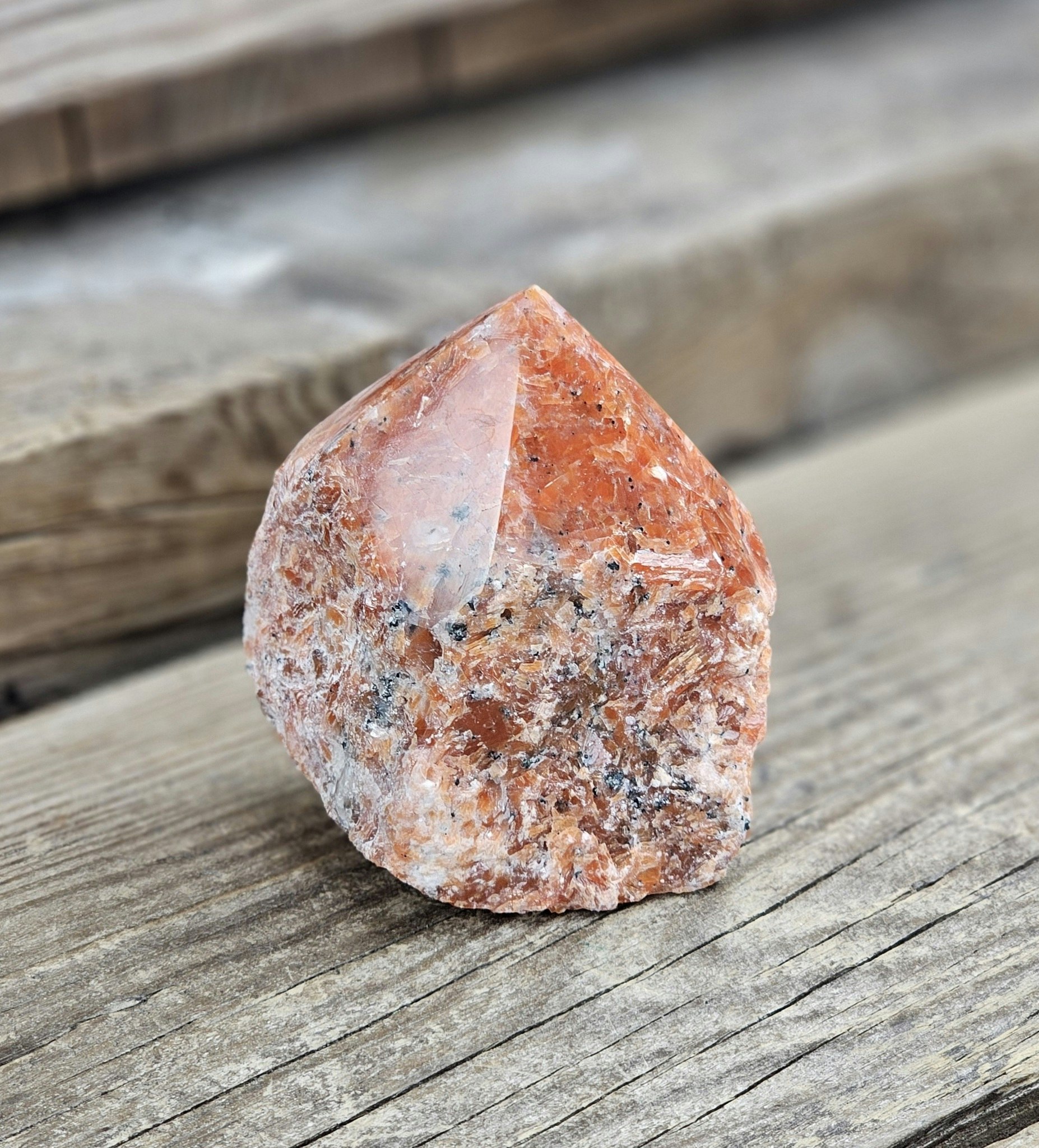 Stående spets, Orange Kalcit (Orkidé Kalcit) #1